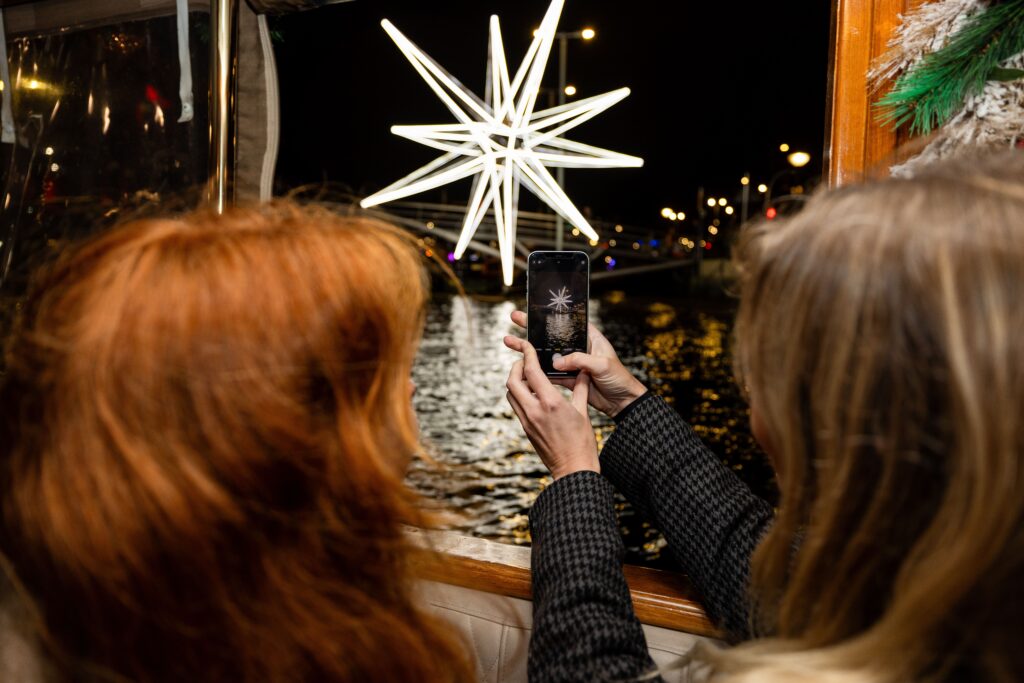 amsterdam light festival saloon boat