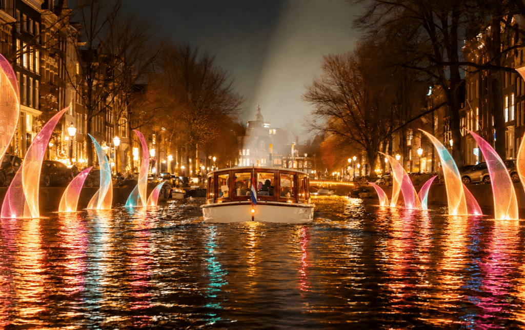 amsterdam light festival salon boat
